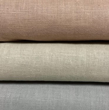 Fint hørstof - Lys beige