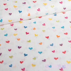 Denim - Broderede hjerter