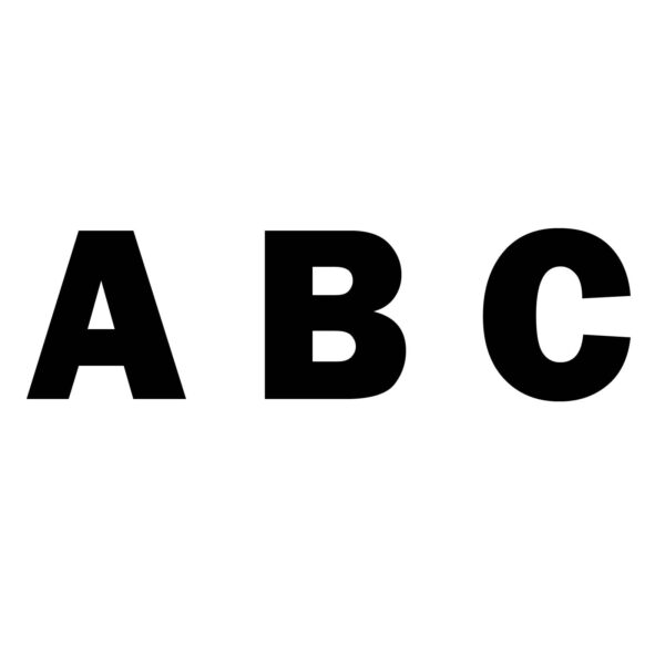 Strygefolie – Bogstaver