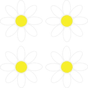 Strygefolie – margueritter