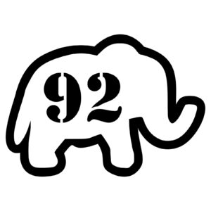 Størrelsesmærker elefant 2- små ark (10 stk.)