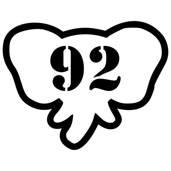 Størrelsesmærker elefant – små ark (10 stk.)