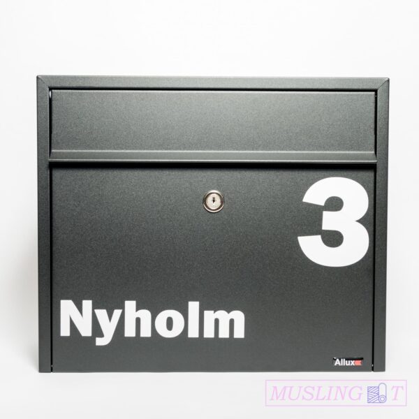 Postkasse-Efternavn Postkasse sticker – Type 2