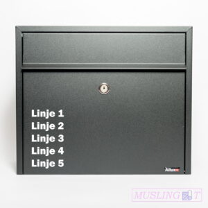 Postkasse-Linjer Postkasse sticker – Type 1