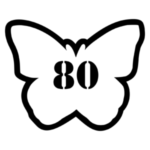 Sommerfugl Størrelsesmærker sommerfugle – små ark (10 stk.)