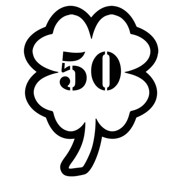 Størrelsesmærker kløver – små ark (10 stk.)