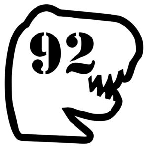 t-rex Størrelsesmærker T-rex – små ark (10 stk.)