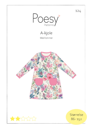 A-kjole med lommer 124 Poesy Patterns