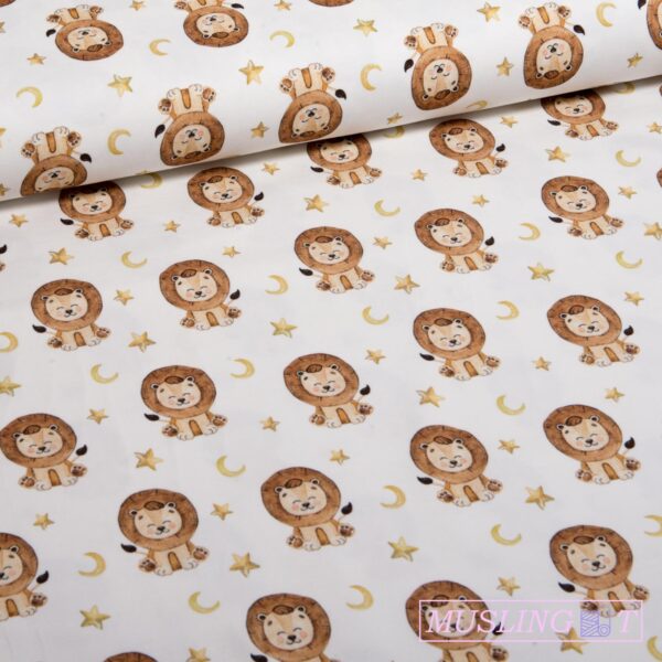 Bomuldsjersey – Godnat løver