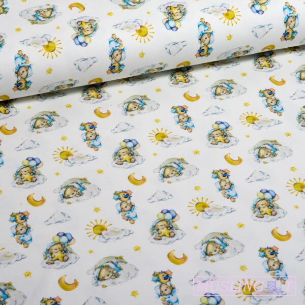 Bomuldsjersey – Godnat bamser