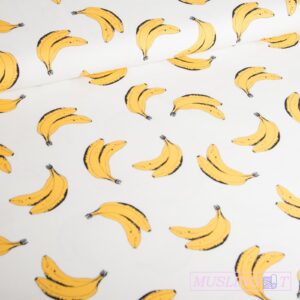 Bomuldsjersey – Bananer