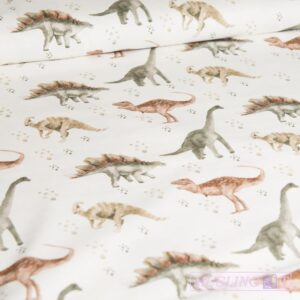 Bomuldsjersey – Dinosaur
