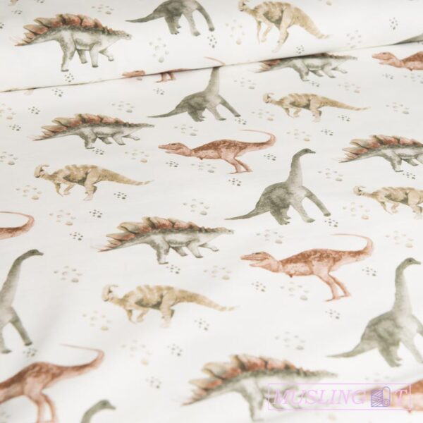 Bomuldsjersey – Dinosaur