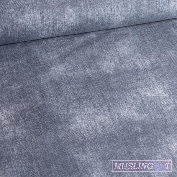 Bomuldsjersey - Jeans grå Bomuldsjersey – Grå jeanslook