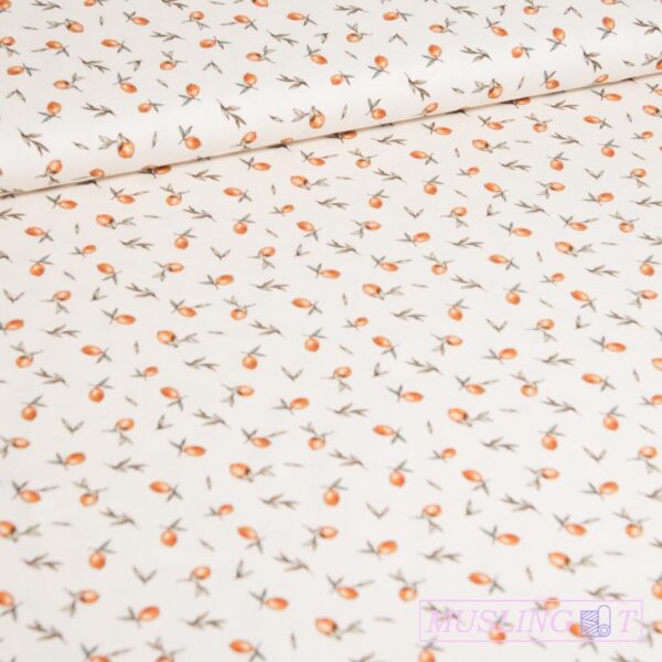 Bomuldsjersey-Vintage-citroner Bomuldsjersey – Vintage appelsiner