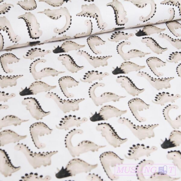 Bomuldsjersey – Dinoer