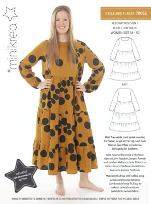 Kjole m/flæser – Minikrea