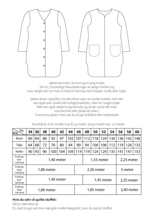 Jakke 1006 Poesy Patterns