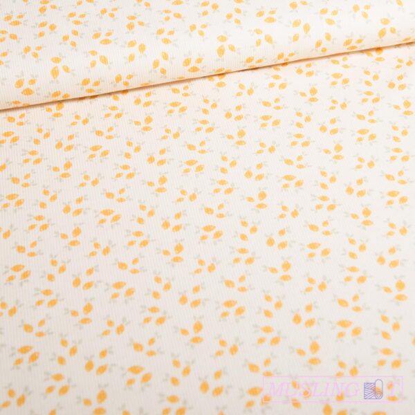 Rib-jersey – Citroner