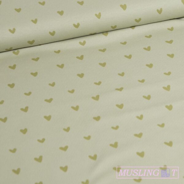 Rib-jersey-groenne-hjerter Rib-jersey – Hjerter støvet grøn