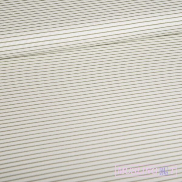 Rib-jersey – Oliven striber