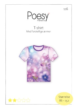 T-shirt med forskellige ærmer 116 Poesy Patterns