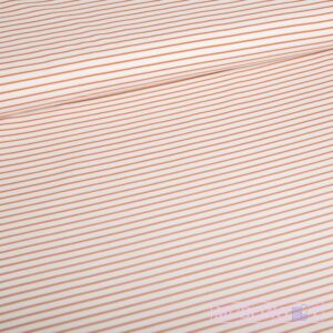 , Rib-jersey – Cognac striber