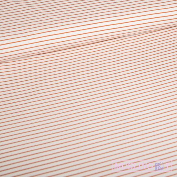 Rib-jersey – Cognac striber