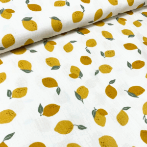 Musselin double gauze - Citroner 2