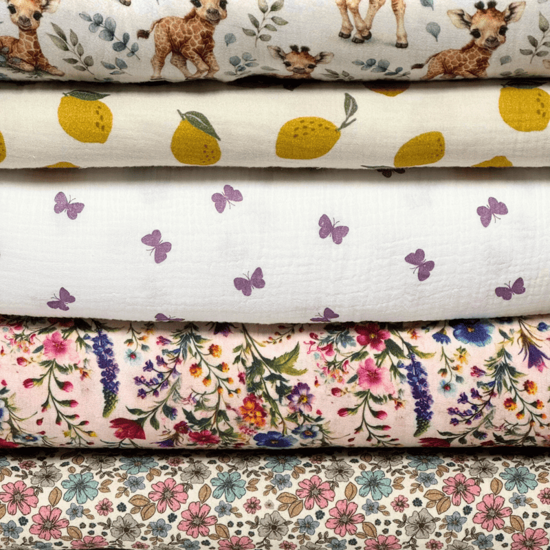 Musselin double gauze - Appelsiner