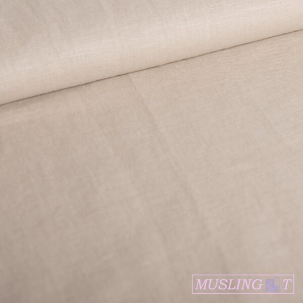 Fint hørstof - Lys beige