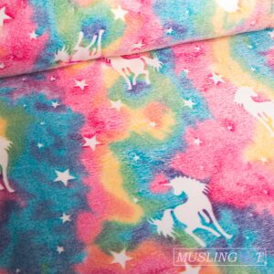 Wellness Fleece (lyser i mørke) - Enhjørninger