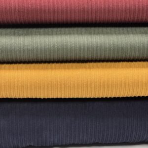 Bomuldsjersey – Æbler pink baggrund