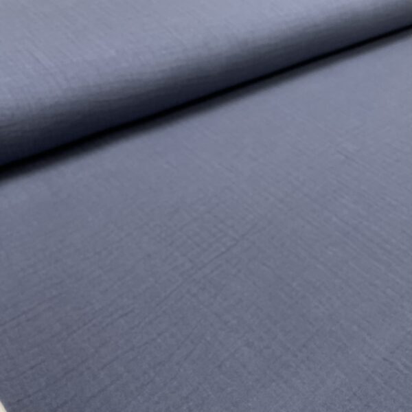 Musselin double gauze - Mørk Jeans