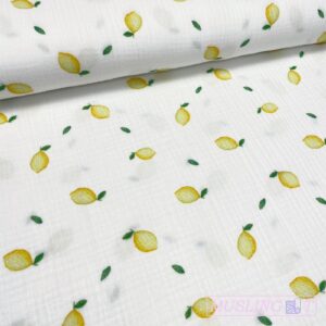 Musselin double gauze - Citroner