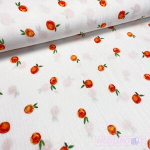 Musselin double gauze - Appelsiner