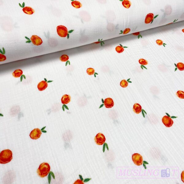 Musselin double gauze - Appelsiner