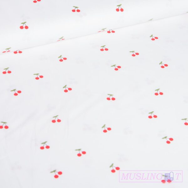 Poplin - Kirsebær