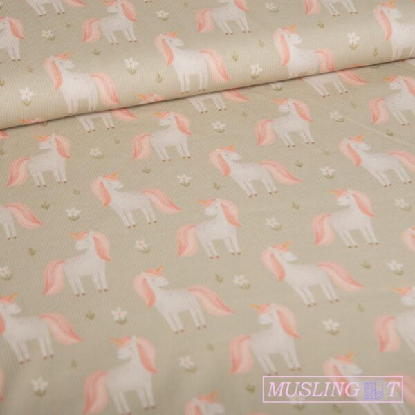 Musselin double gauze - Enjørning