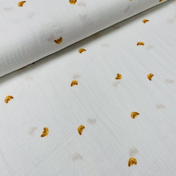 Musselin double gauze - Croissant