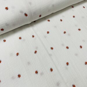 Musselin double gauze - Mariehøns