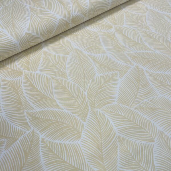 Poplin - Bananblade lys gul