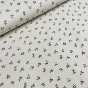 Bomuldsjersey – Små grene sand