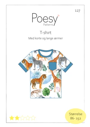 T-shirt med korte og lange ærmer 127 Poesy Patterns