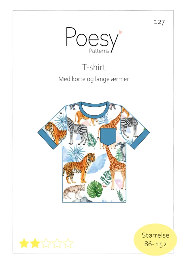 T-shirt med korte og lange ærmer 127 Poesy Patterns