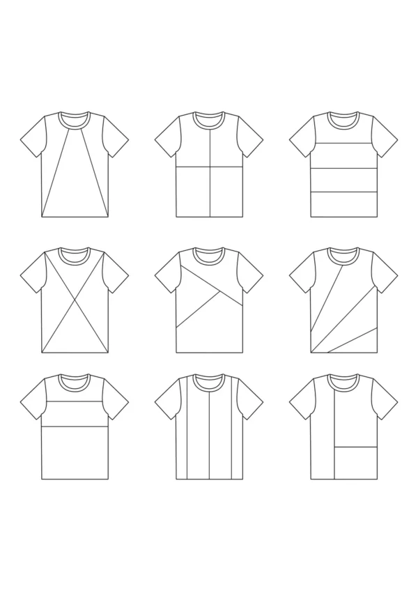 T-shirt med korte og lange ærmer 127 Poesy Patterns