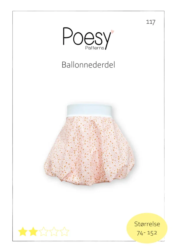 Ballonnederdel 117 Poesy Patterns