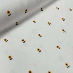 Rib-jersey – Solsikker