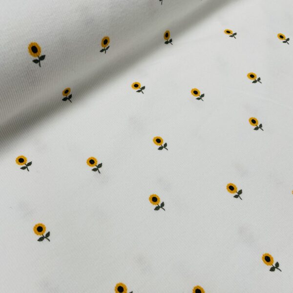 Rib-jersey – Solsikker