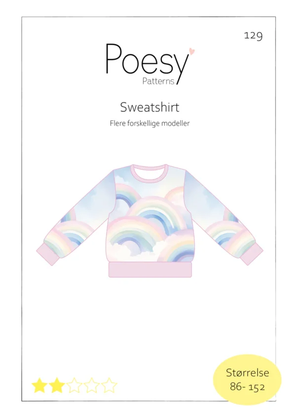 Sweatshirt 129 Poesy Patterns
